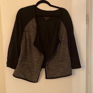 Dana Buchman black, grey, white shirt blazer, jacket